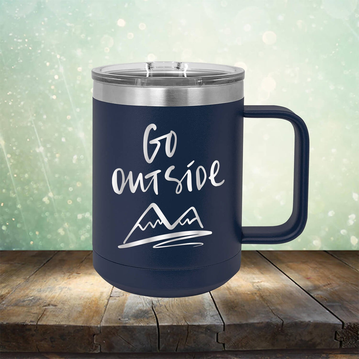 Go Outside - Laser Etched Tumbler Mug