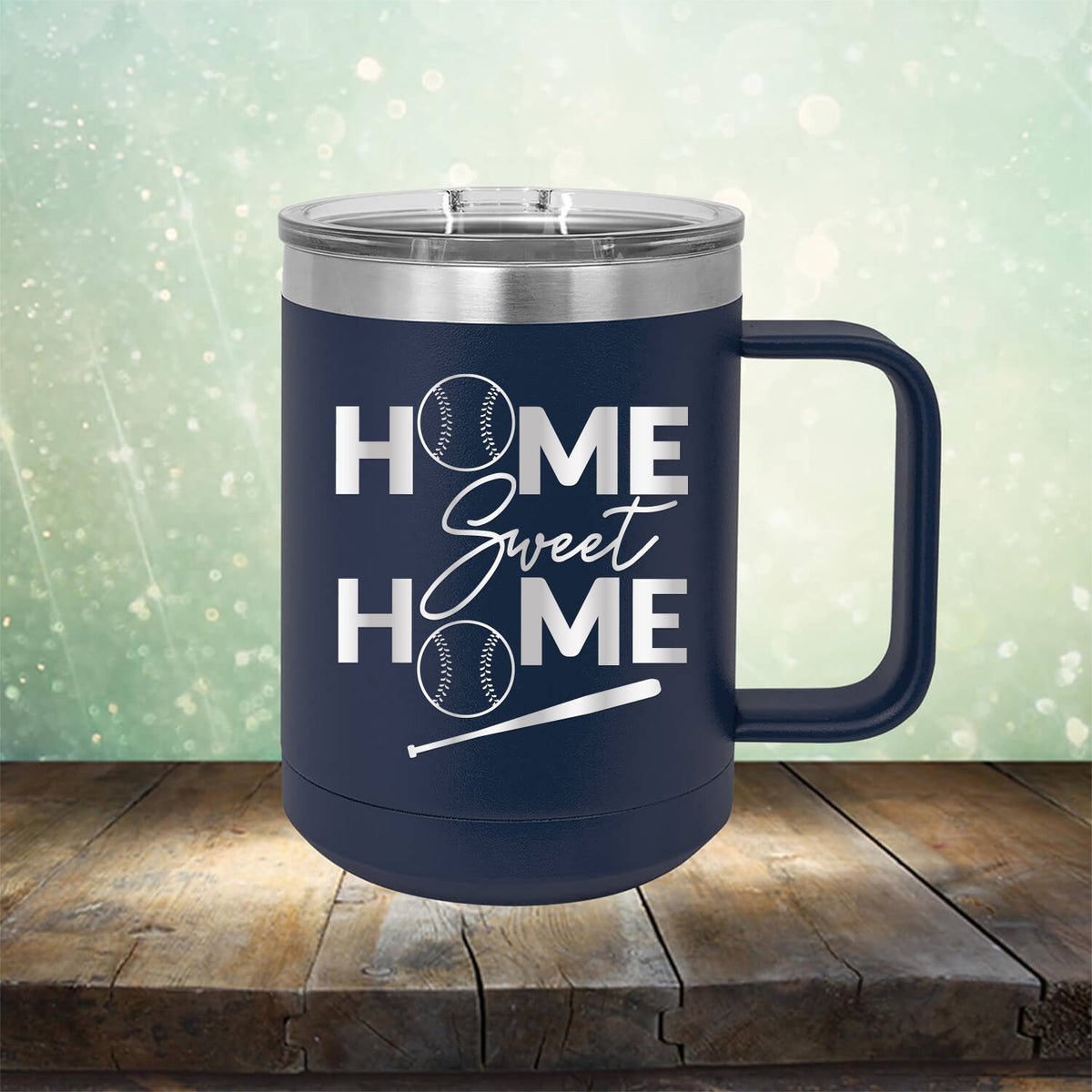Home Sweet Home Baseball - Laser Etched Tumbler Mug