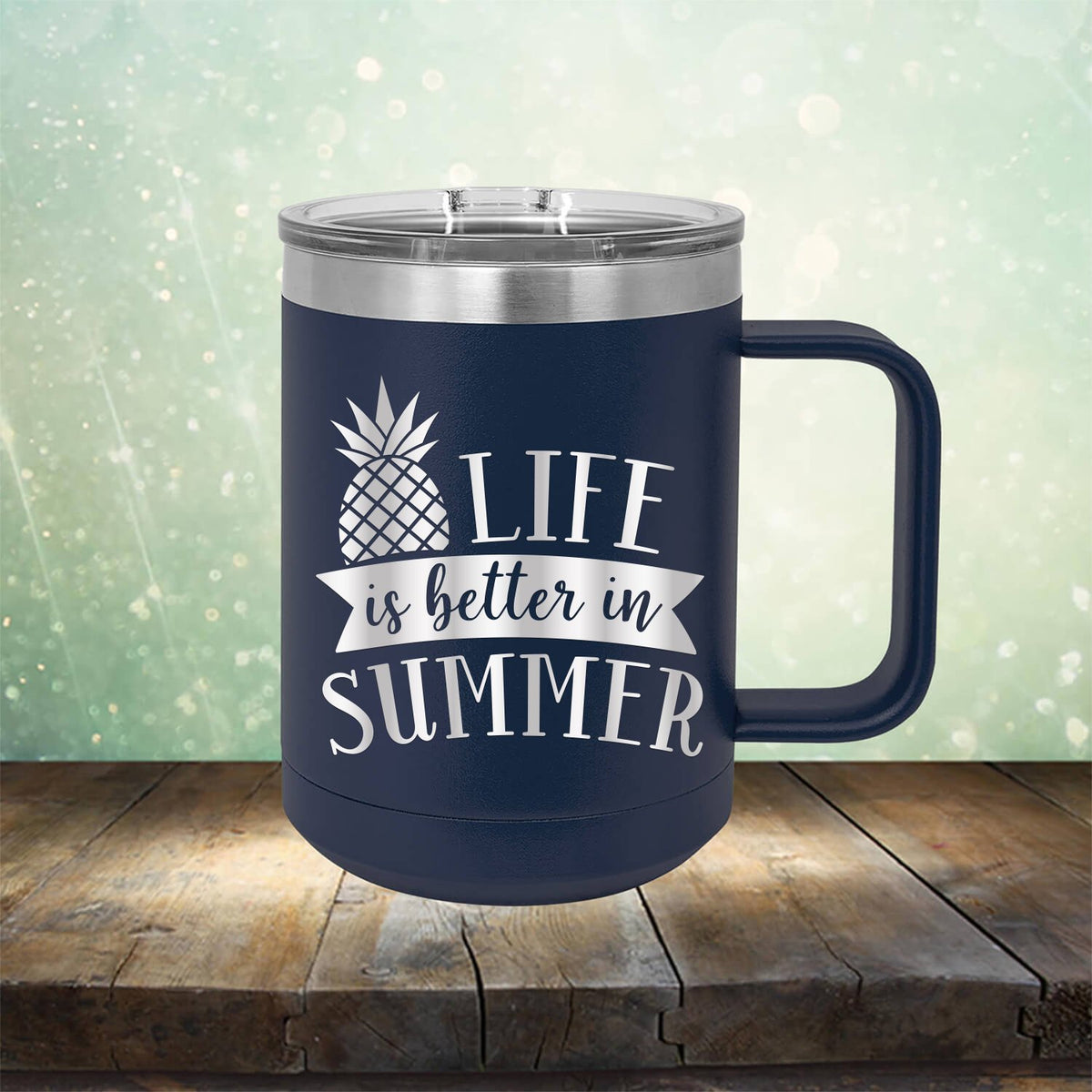 Life is Better in Summer - Laser Etched Tumbler Mug