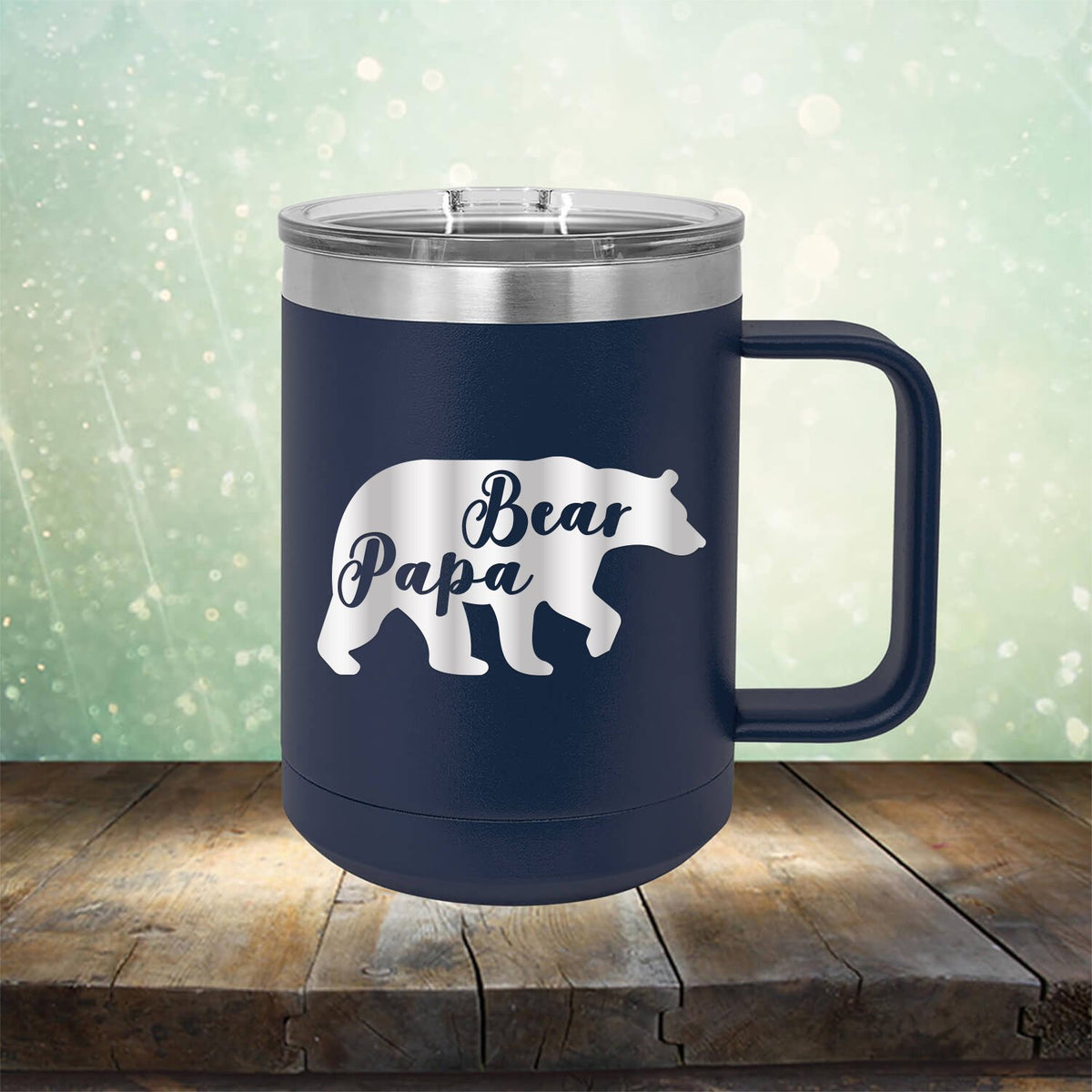 Papa Bear - Laser Etched Tumbler Mug