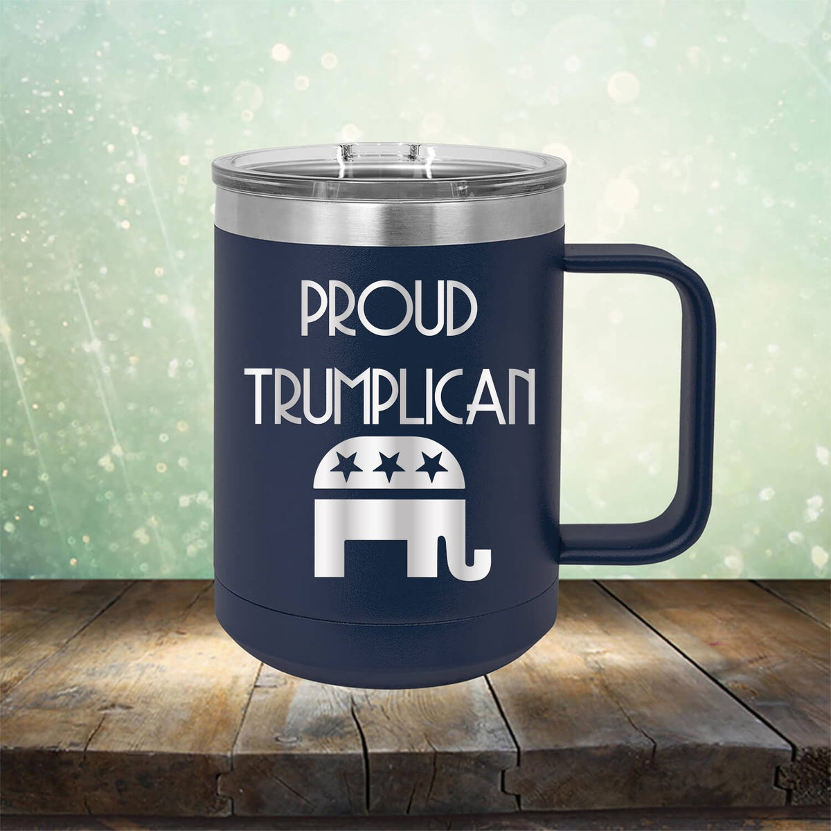 Proud Trumplican Elephant - Laser Etched Tumbler Mug