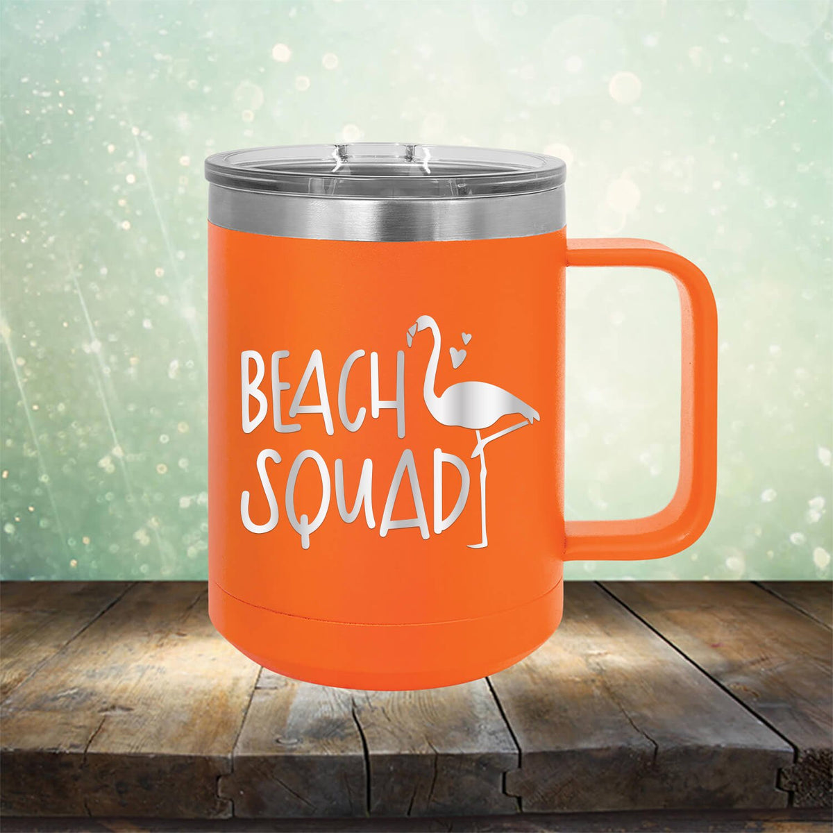 Beach Squad with Swan - Laser Etched Tumbler Mug