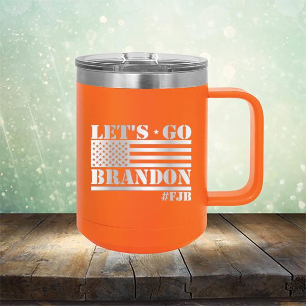 Let&#39;s Go Brandon American Flag - Laser Etched Tumbler Mug