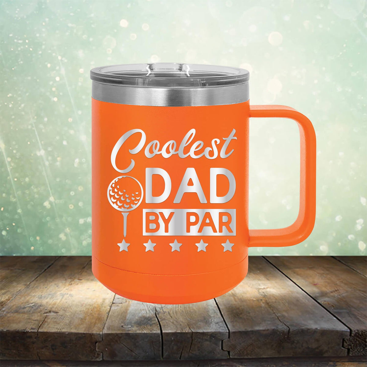 Coolest Dad By Par - Laser Etched Tumbler Mug