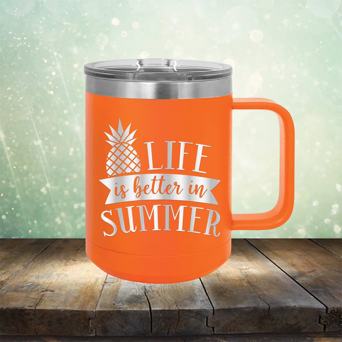 Life is Better in Summer - Laser Etched Tumbler Mug