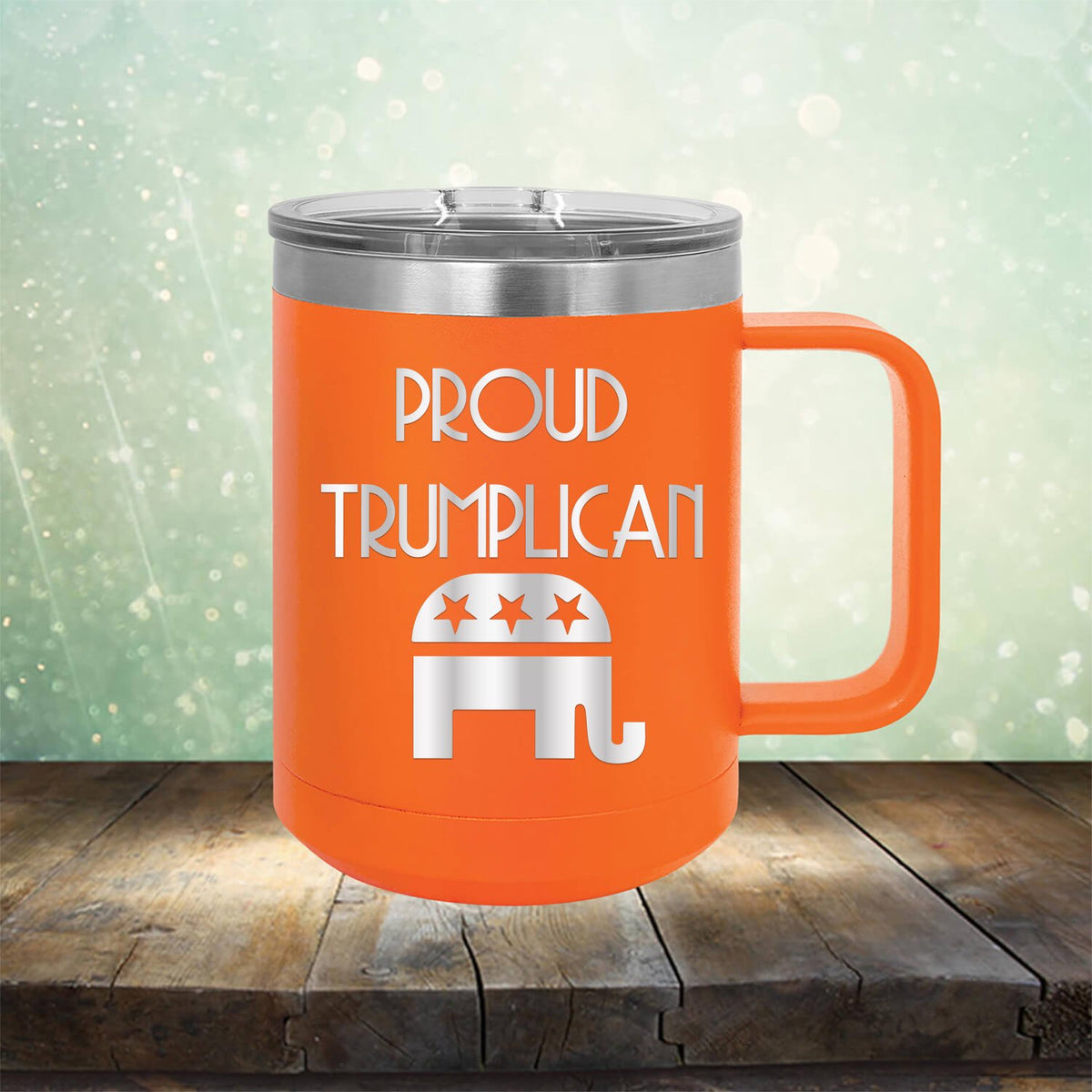 Proud Trumplican Elephant - Laser Etched Tumbler Mug