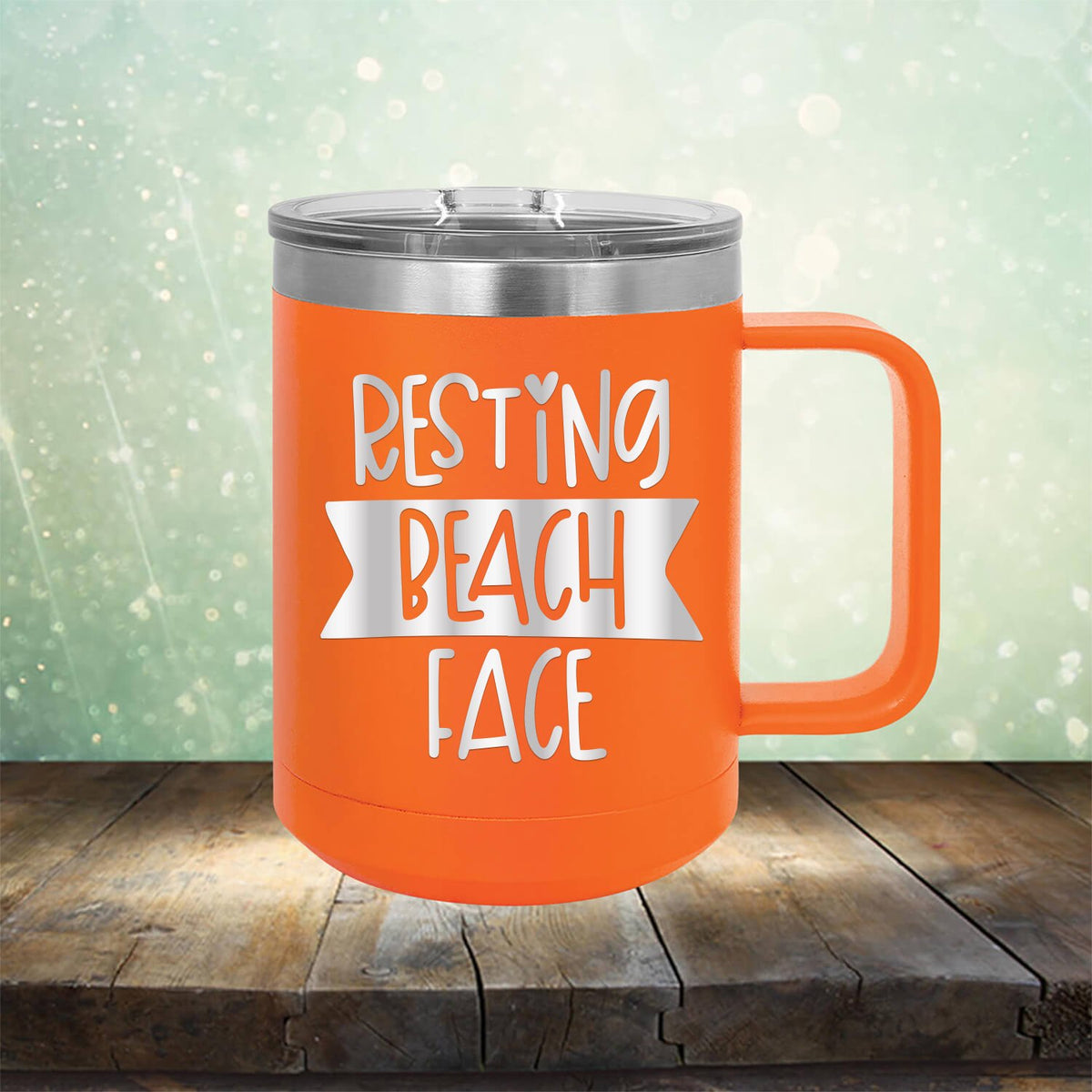 Resting Beach Face - Laser Etched Tumbler Mug