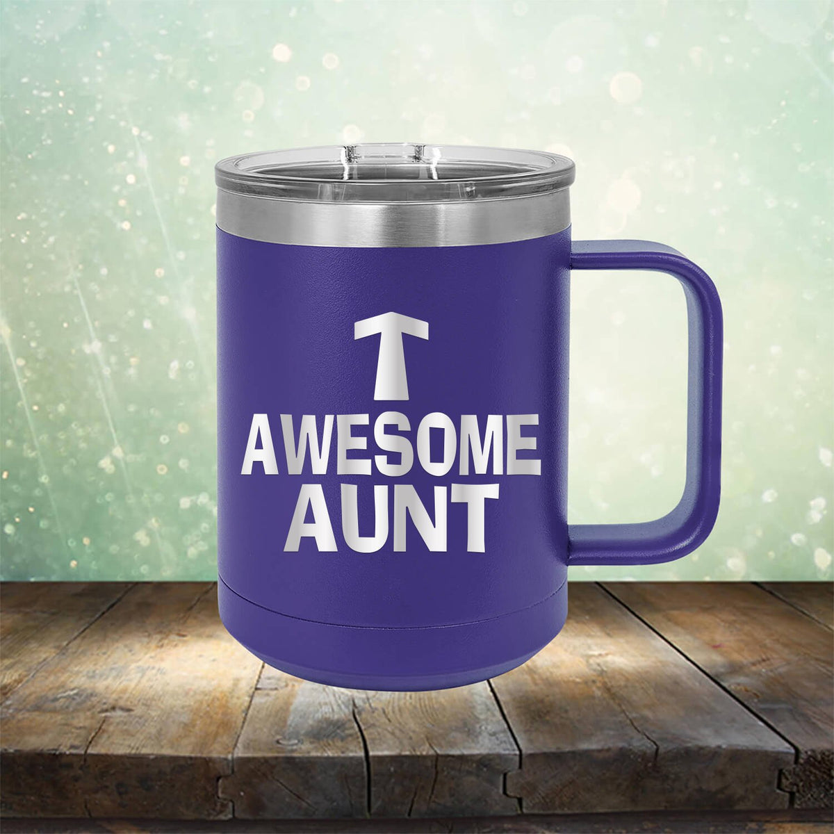 Awesome Aunt - Laser Etched Tumbler Mug