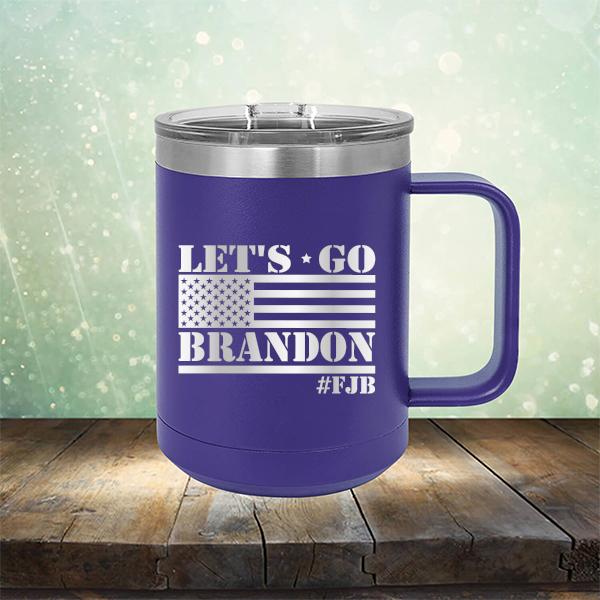 Let&#39;s Go Brandon American Flag - Laser Etched Tumbler Mug