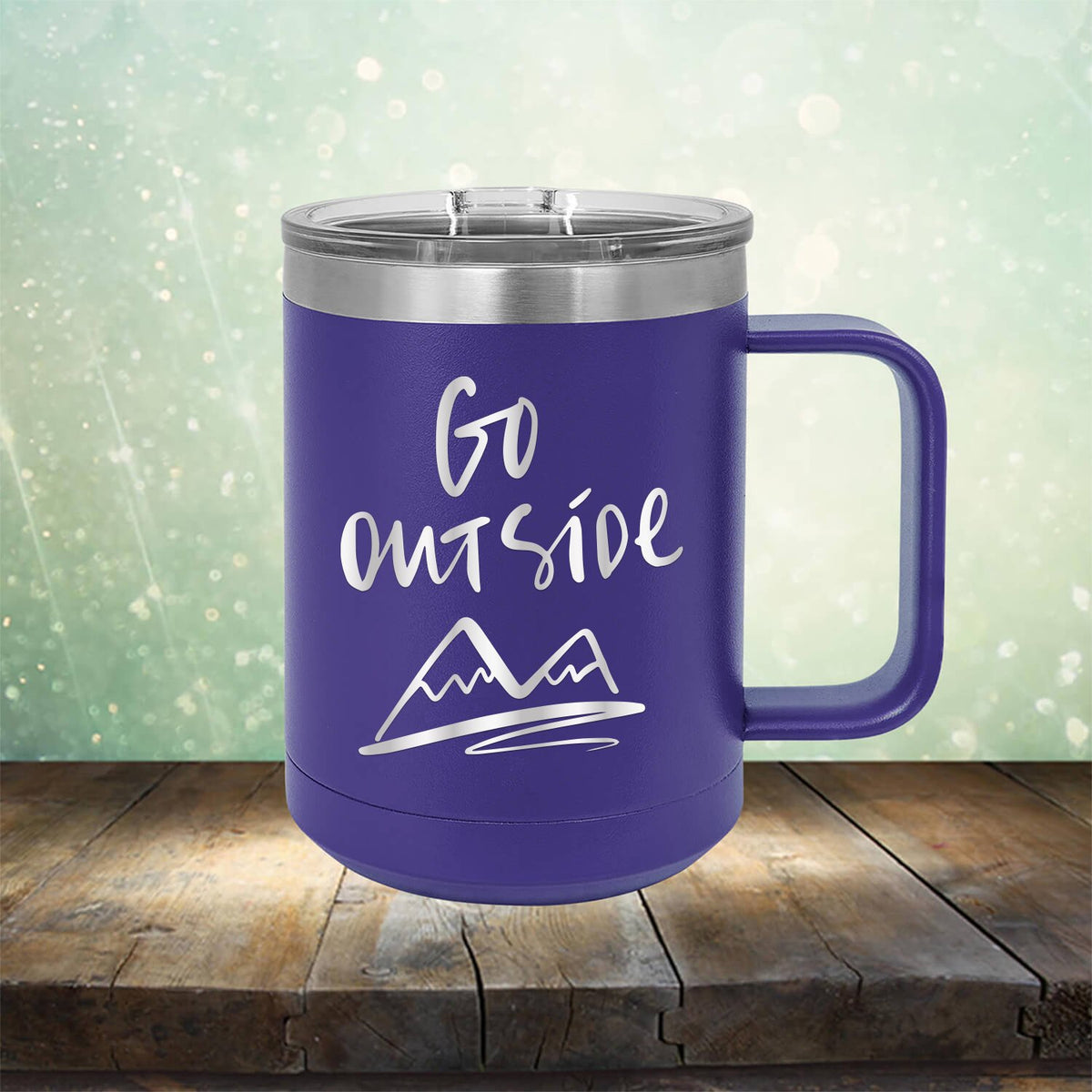 Go Outside - Laser Etched Tumbler Mug