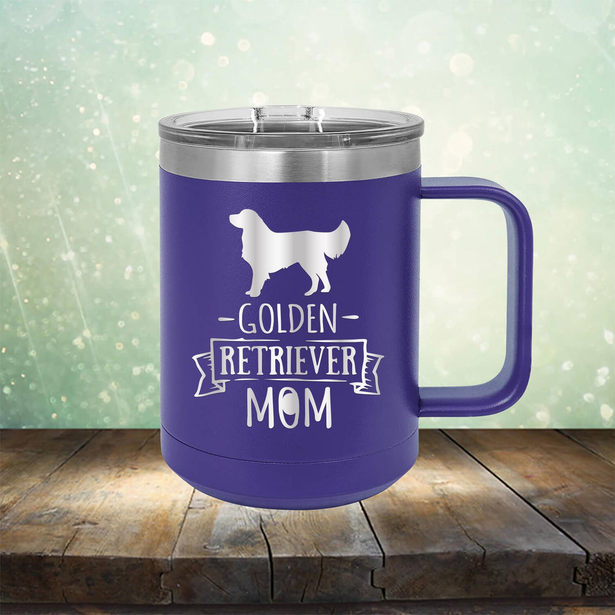 Golden Retriever Mom - Laser Etched Tumbler Mug