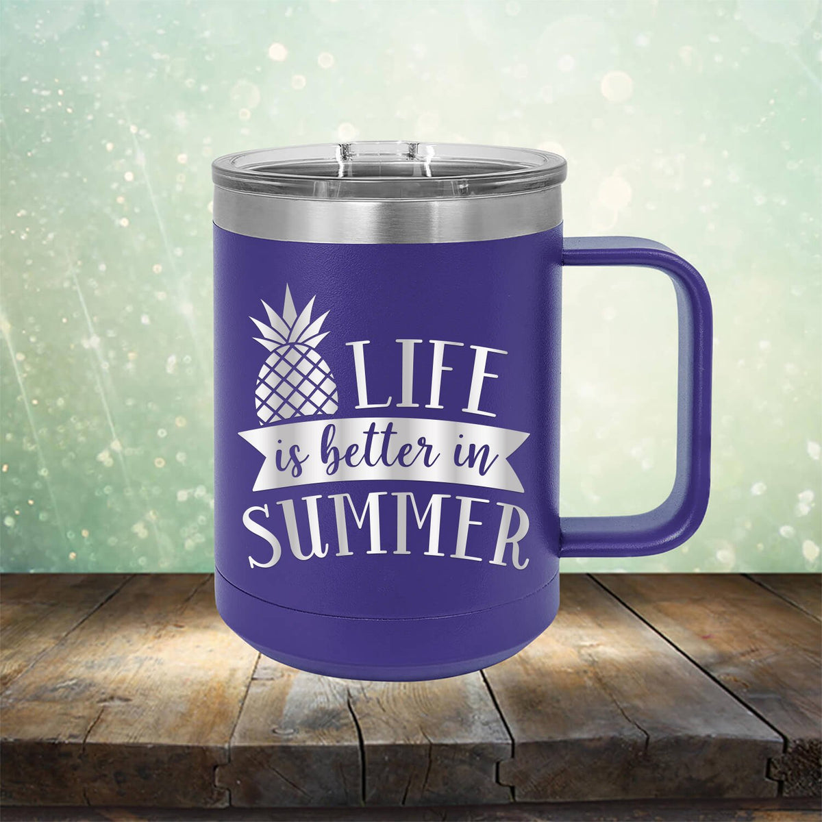 Life is Better in Summer - Laser Etched Tumbler Mug