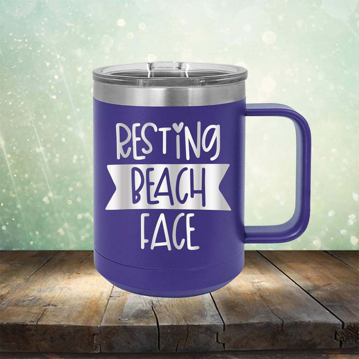 Resting Beach Face - Laser Etched Tumbler Mug