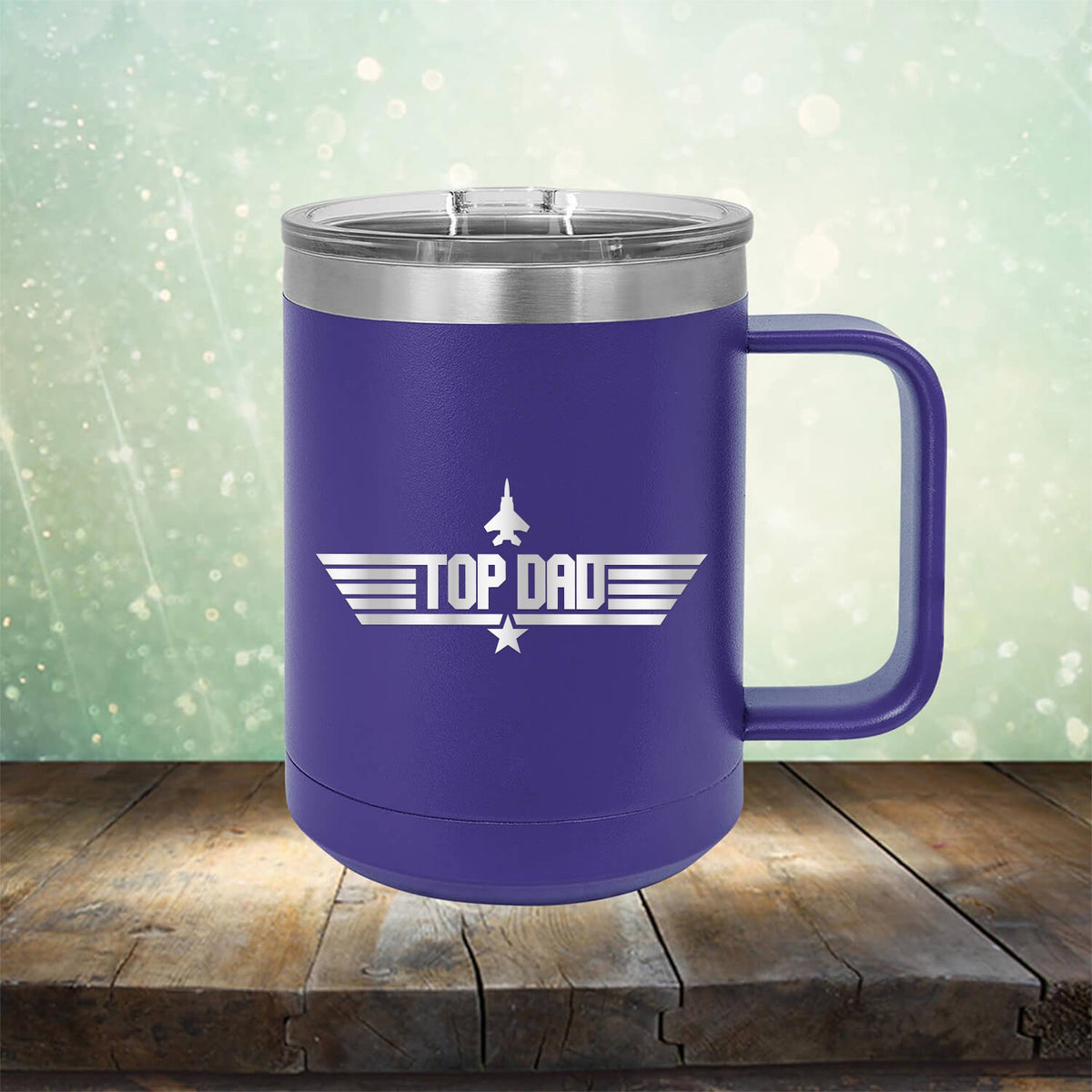 Top Dad - Laser Etched Tumbler Mug