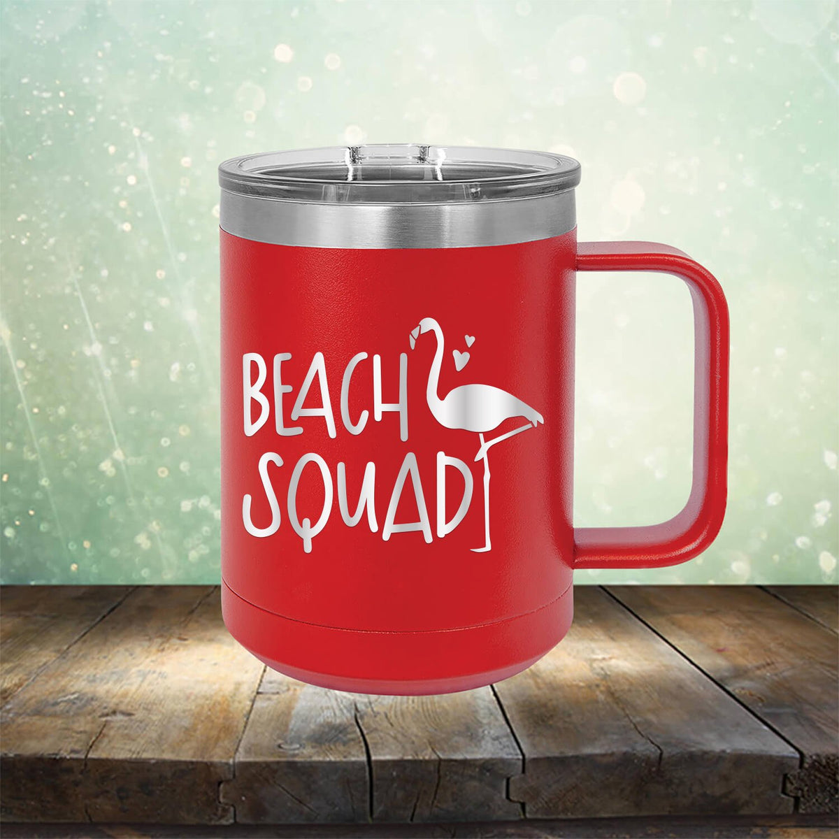 Beach Squad with Swan - Laser Etched Tumbler Mug