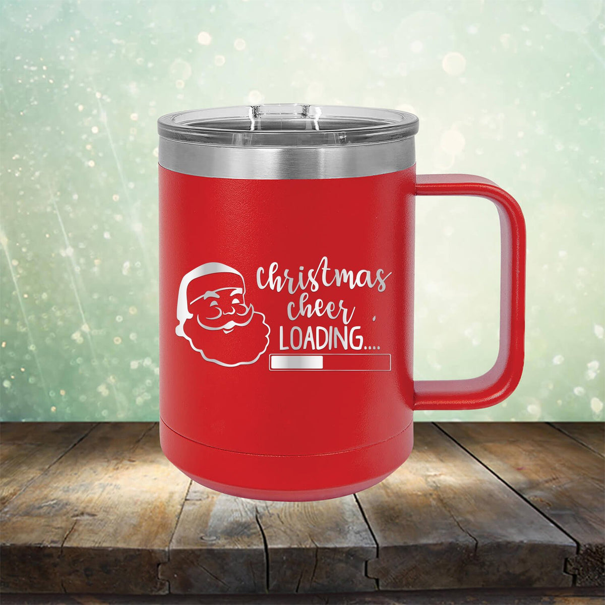 Christmas Cheer Loading - Laser Etched Tumbler Mug