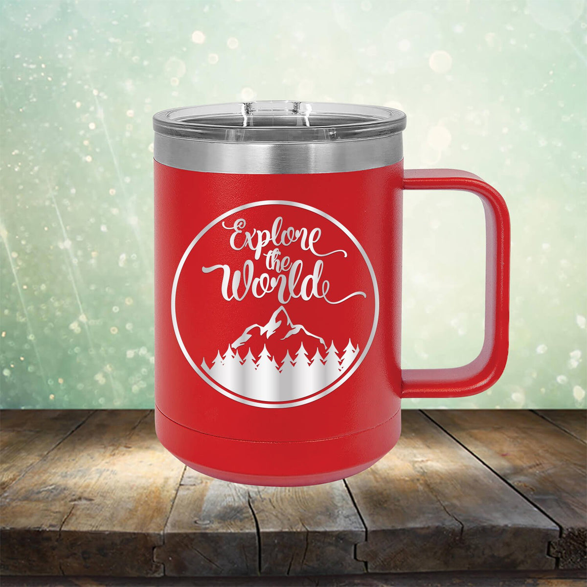 Explore The World - Laser Etched Tumbler Mug