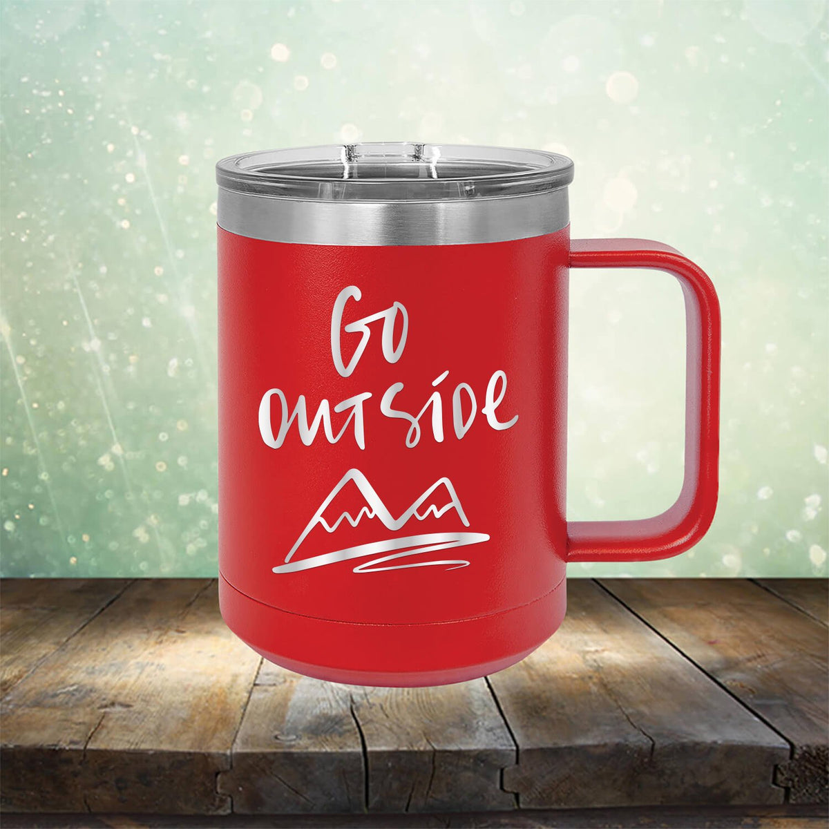 Go Outside - Laser Etched Tumbler Mug