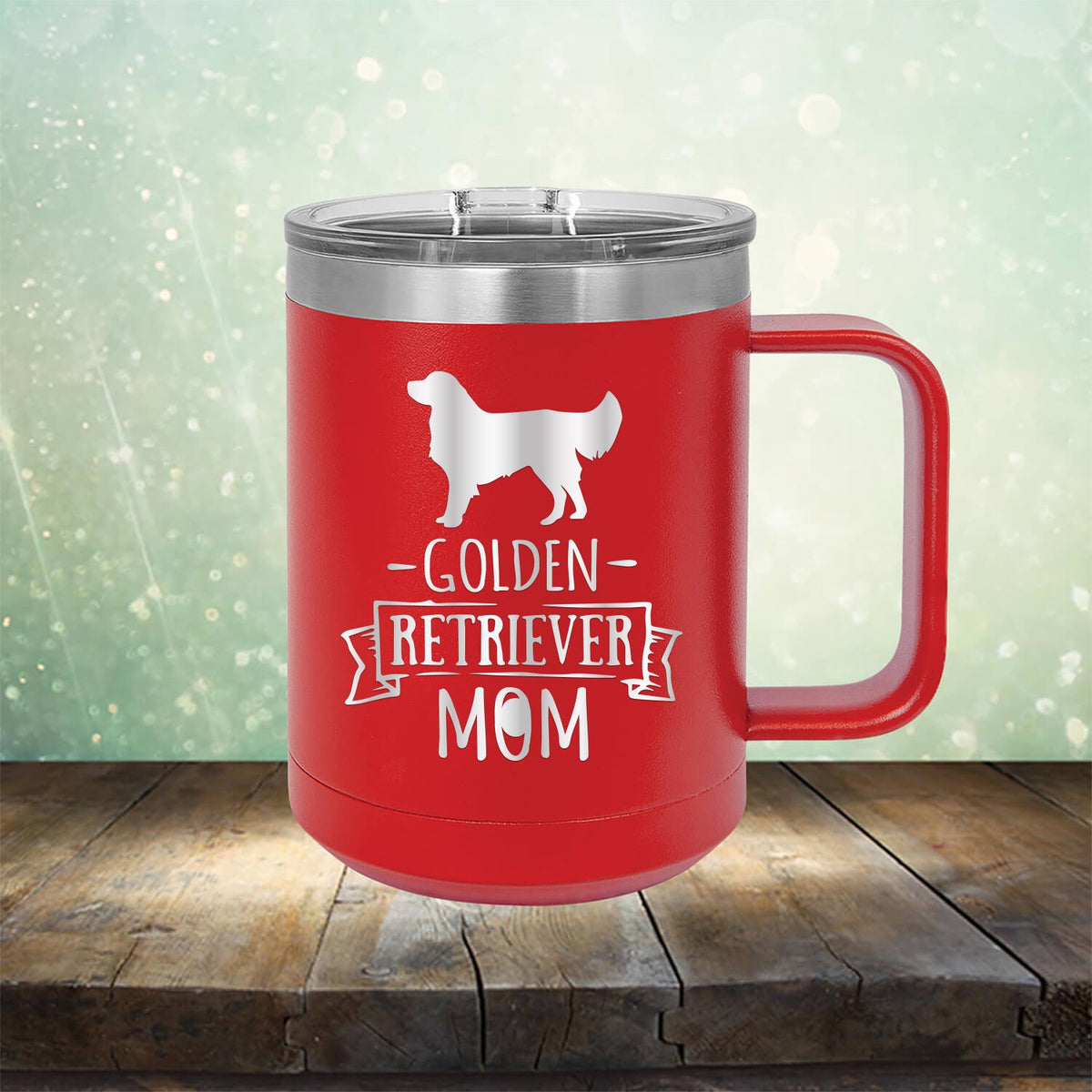 Golden Retriever Mom - Laser Etched Tumbler Mug