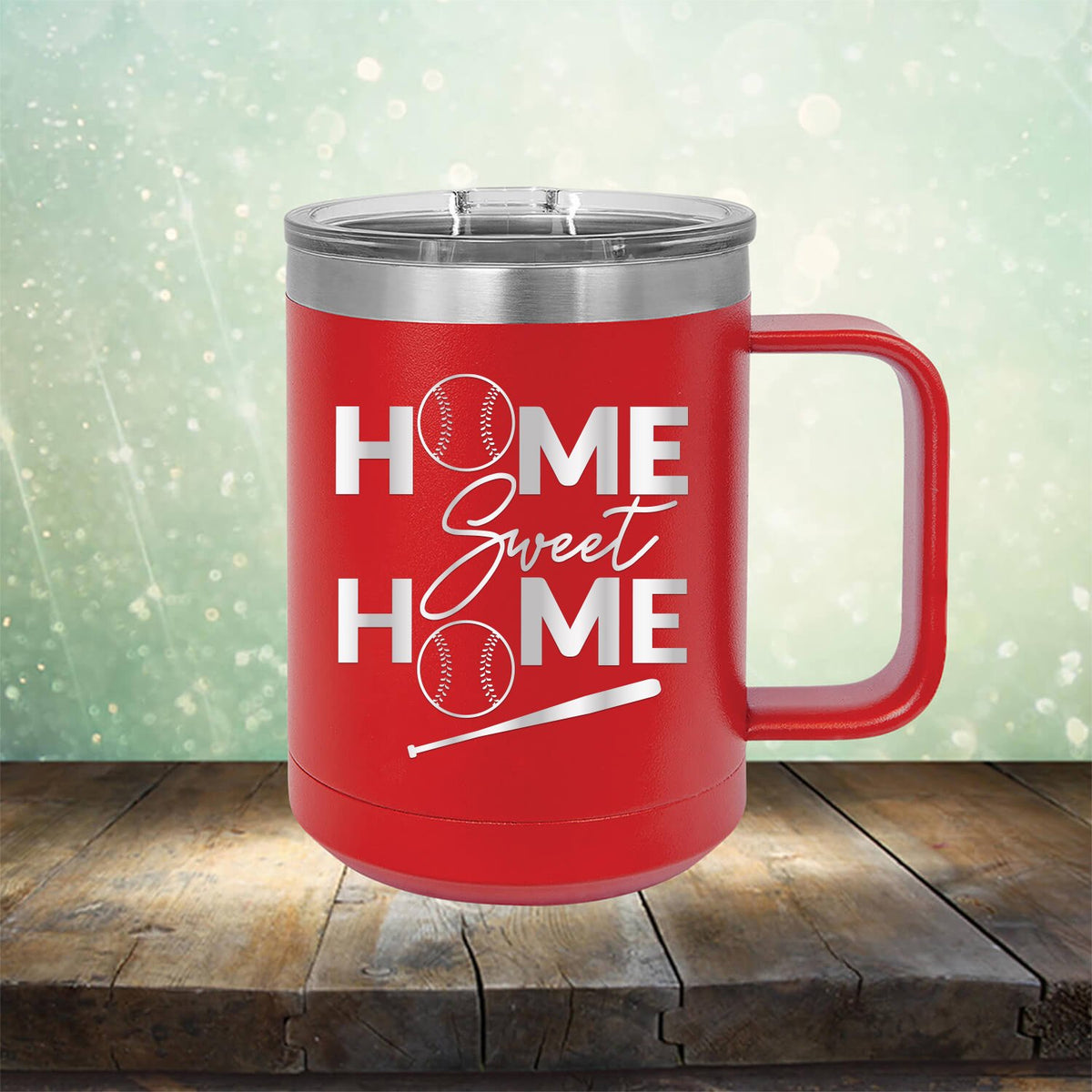 Home Sweet Home Baseball - Laser Etched Tumbler Mug