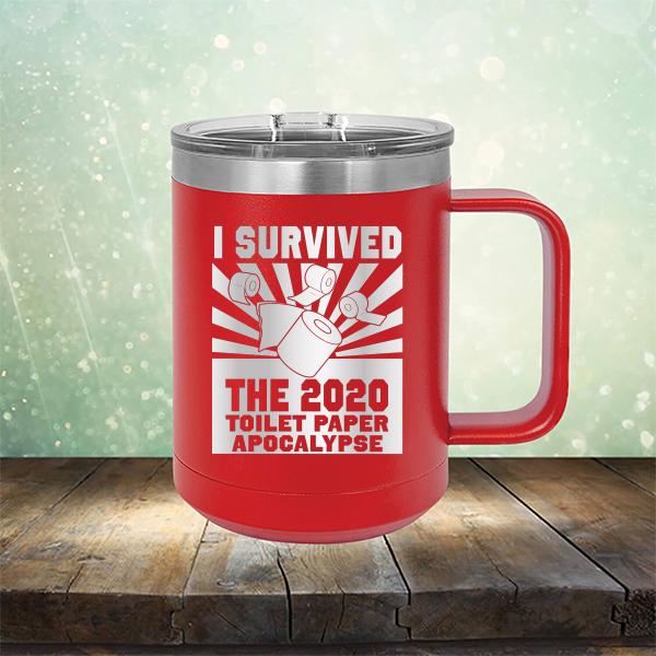I Survived 2020 Toilet Paper Apocalypse - Laser Etched Tumbler Mug