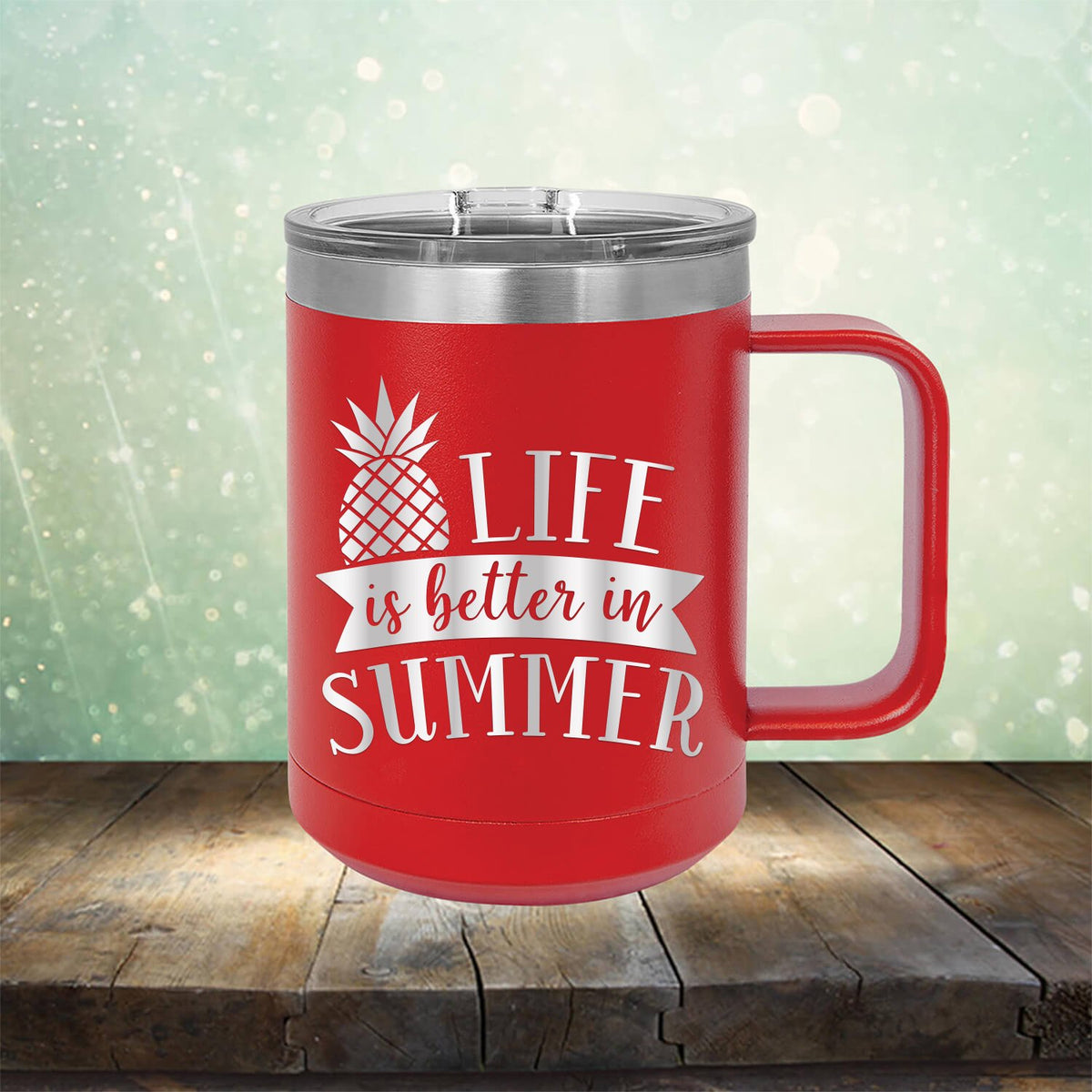 Life is Better in Summer - Laser Etched Tumbler Mug