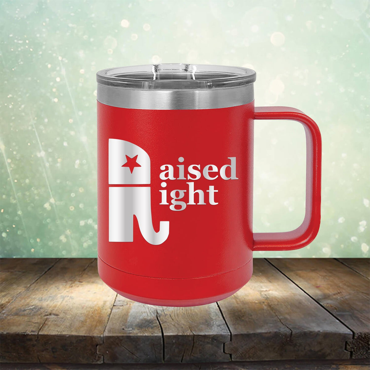 Elephant Raised Right - Laser Etched Tumbler Mug