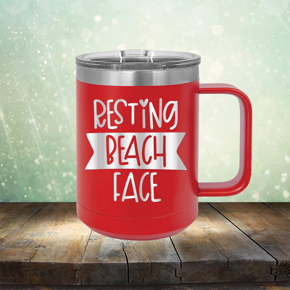 Resting Beach Face - Laser Etched Tumbler Mug