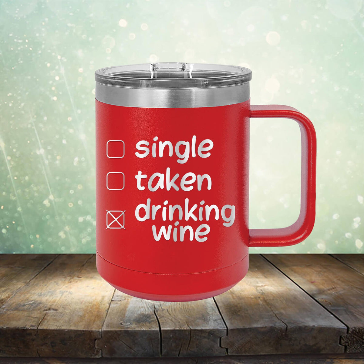 Single Taken Drinking Wine