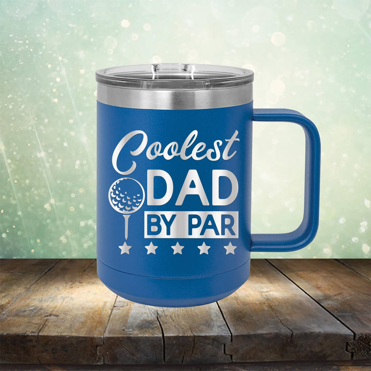Coolest Dad By Par - Laser Etched Tumbler Mug