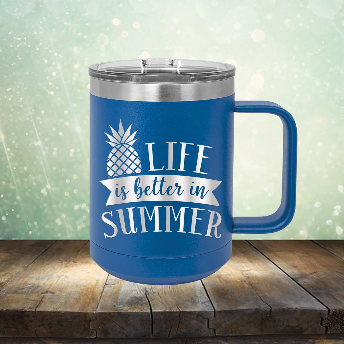 Life is Better in Summer - Laser Etched Tumbler Mug