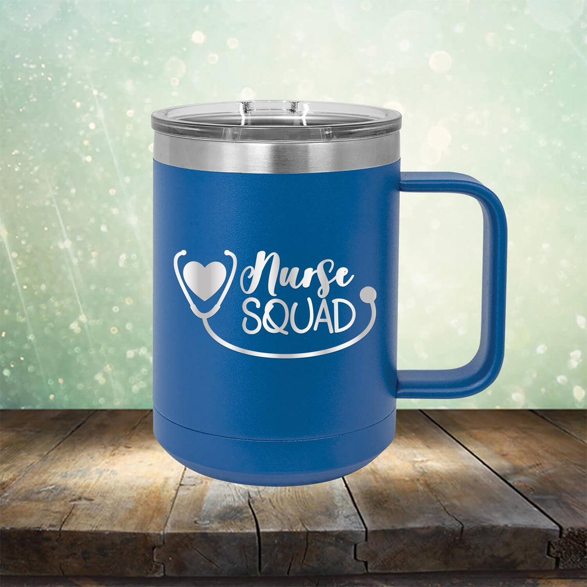 Nurse Squad With Stethoscope - Laser Etched Tumbler Mug