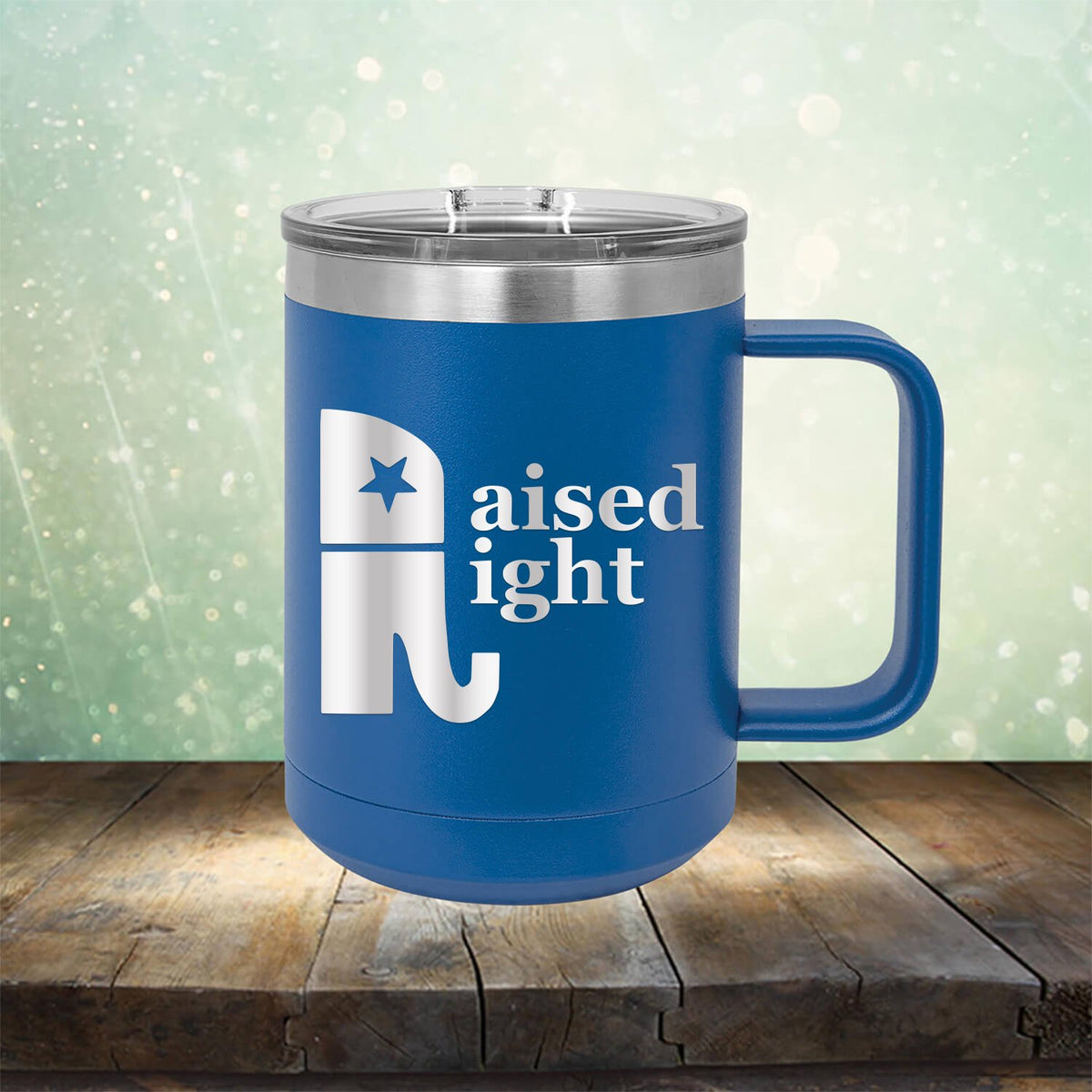 Elephant Raised Right - Laser Etched Tumbler Mug