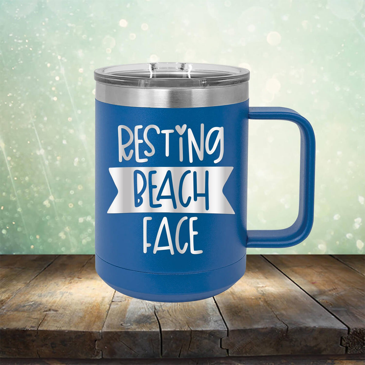 Resting Beach Face - Laser Etched Tumbler Mug