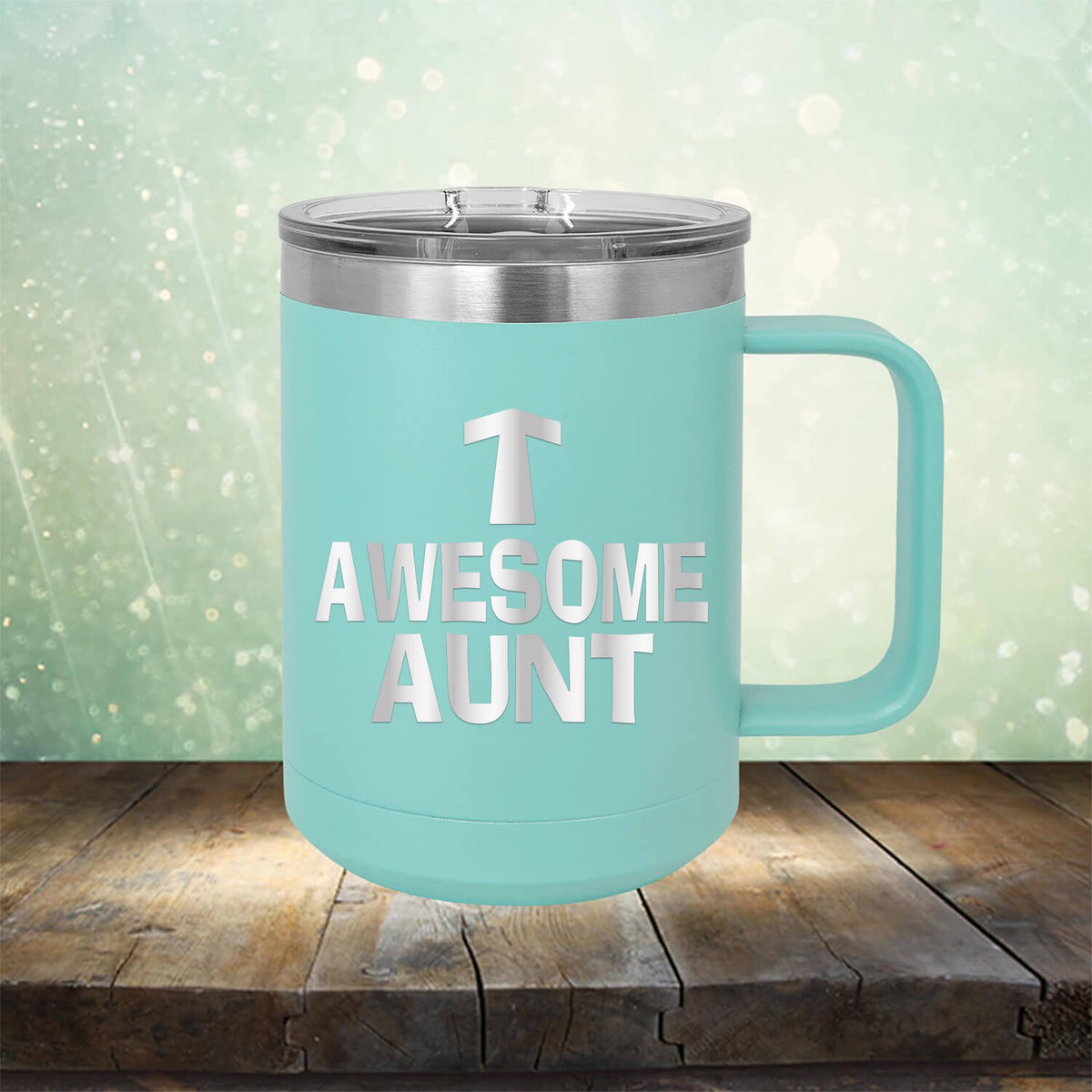 Awesome Aunt - Laser Etched Tumbler Mug