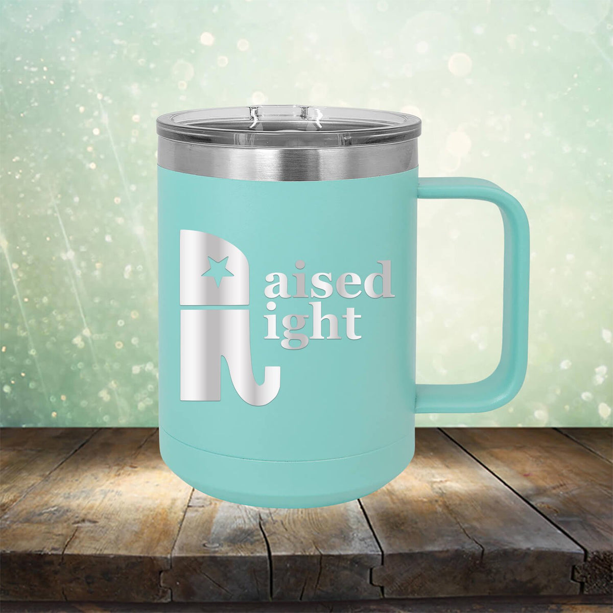 Elephant Raised Right - Laser Etched Tumbler Mug