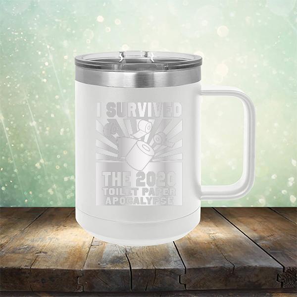 I Survived 2020 Toilet Paper Apocalypse - Laser Etched Tumbler Mug