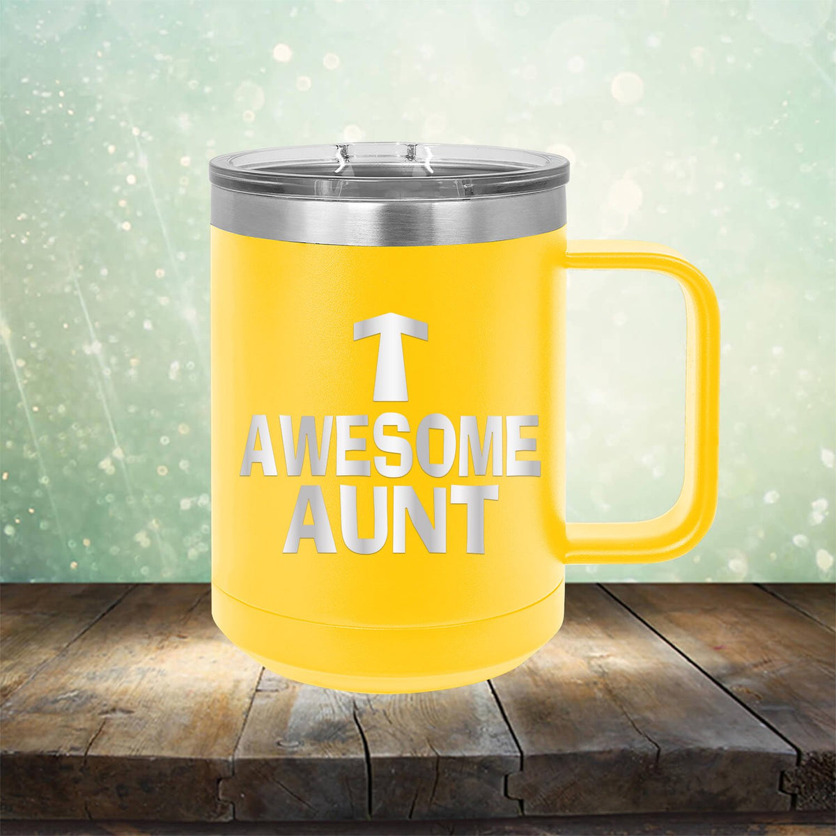 Awesome Aunt - Laser Etched Tumbler Mug