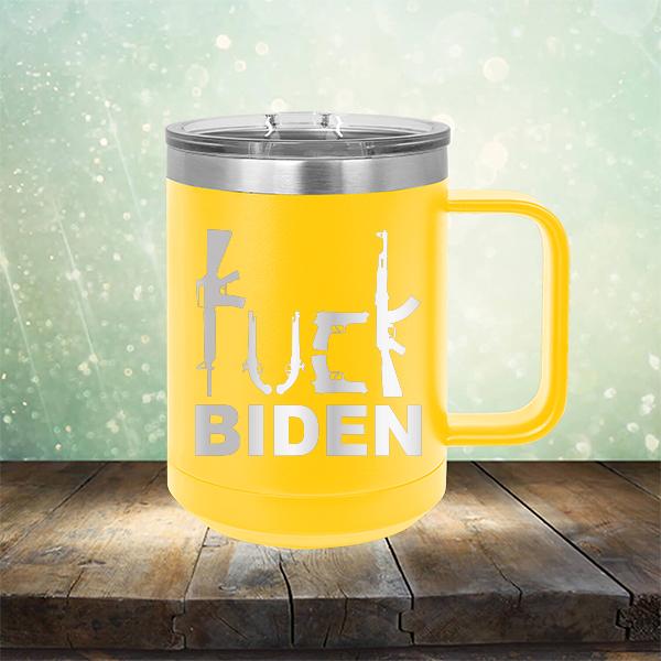 Fuck Biden Guns - Laser Etched Tumbler Mug