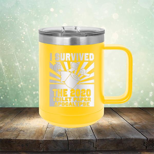 I Survived 2020 Toilet Paper Apocalypse - Laser Etched Tumbler Mug