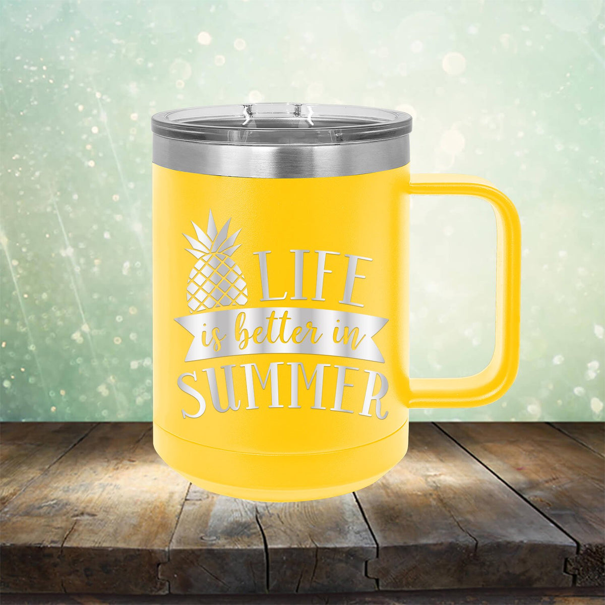 Life is Better in Summer - Laser Etched Tumbler Mug