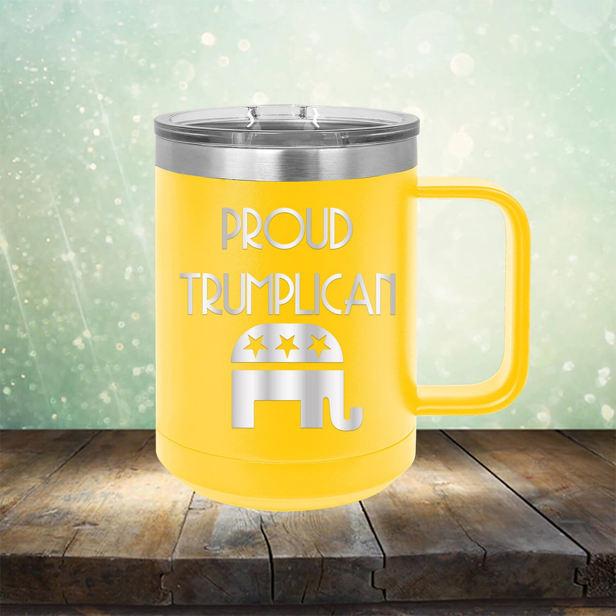 Proud Trumplican Elephant - Laser Etched Tumbler Mug