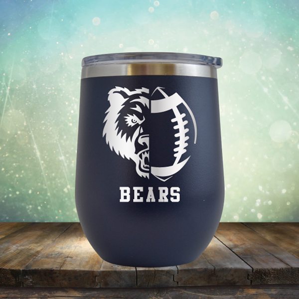 Bears Football - Stemless Wine Cup