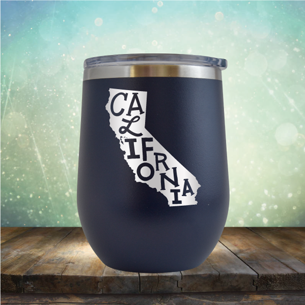 California Outline - Stemless Wine Cup