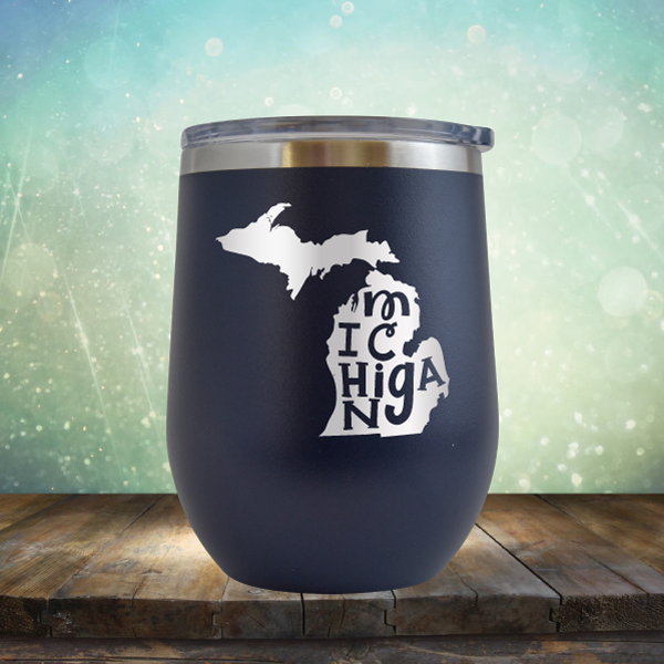 Michigan Outline - Stemless Wine Cup
