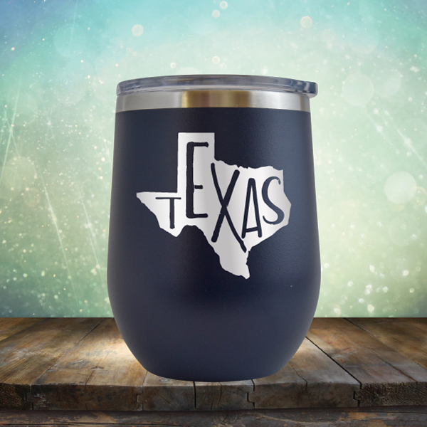 Texas Outline - Stemless Wine Cup