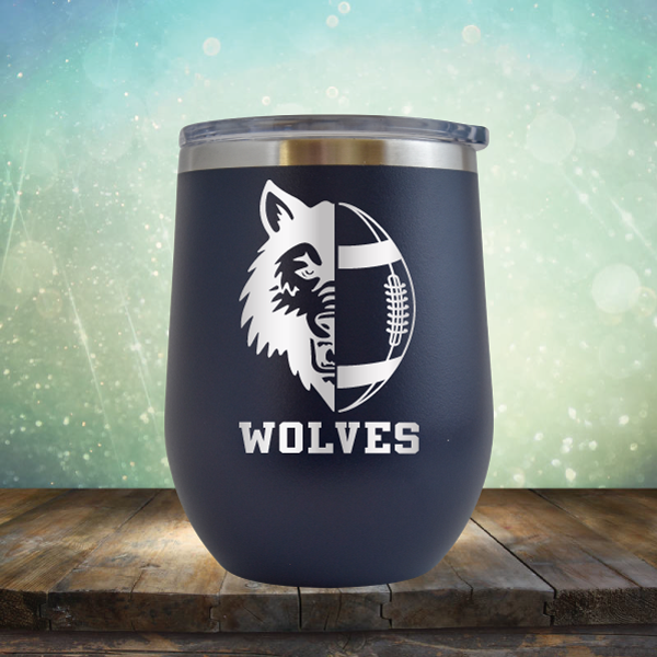 Wolves Football - Stemless Wine Cup