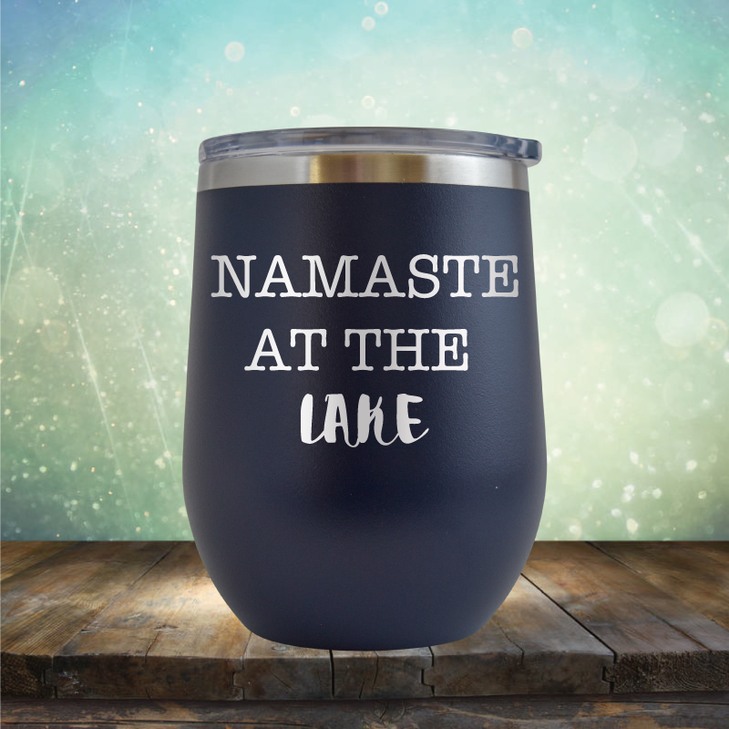 Namaste at the Lake - Stemless Wine Cup