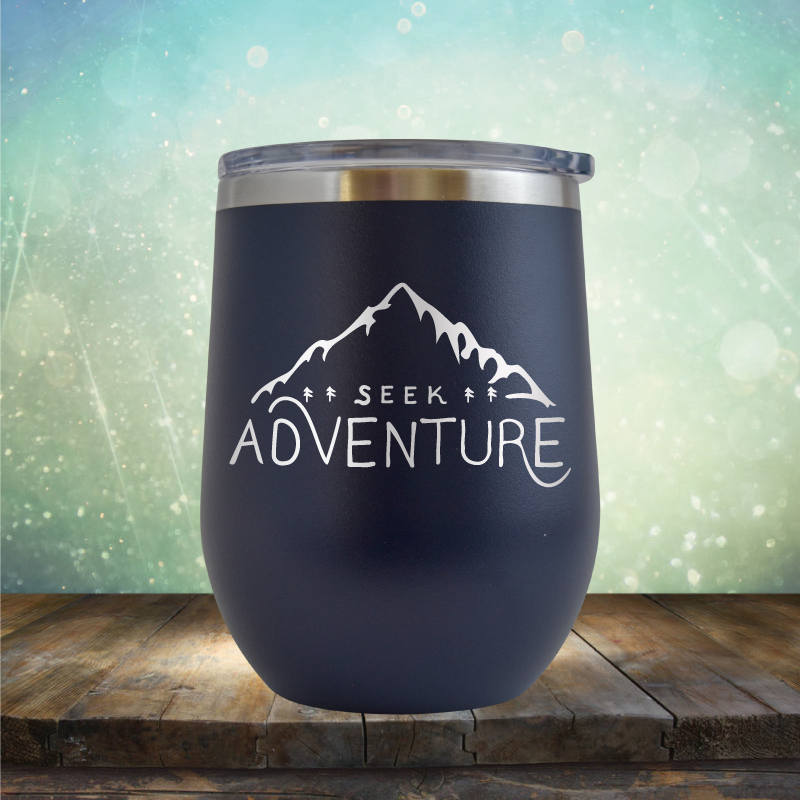 Seek Adventure - Stemless Wine Cup