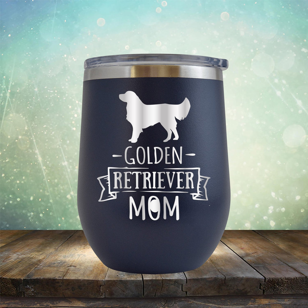 Golden Retriever Mom - Wine Tumbler